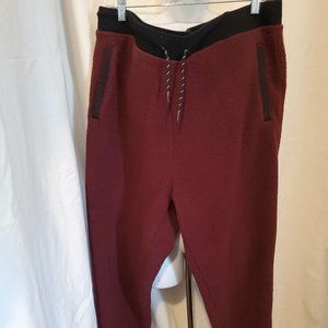 Womens or Mens - Old Navy Sherpa Pants - Maroon/burgundy - Size XXL
